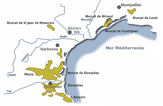 carte des vins du languedoc roussillon
