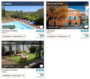 Hebergement Faugères