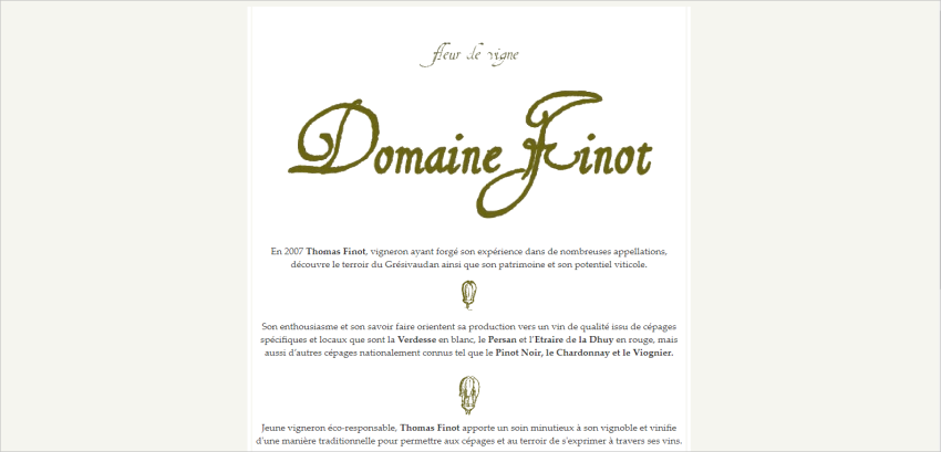 domaine finot